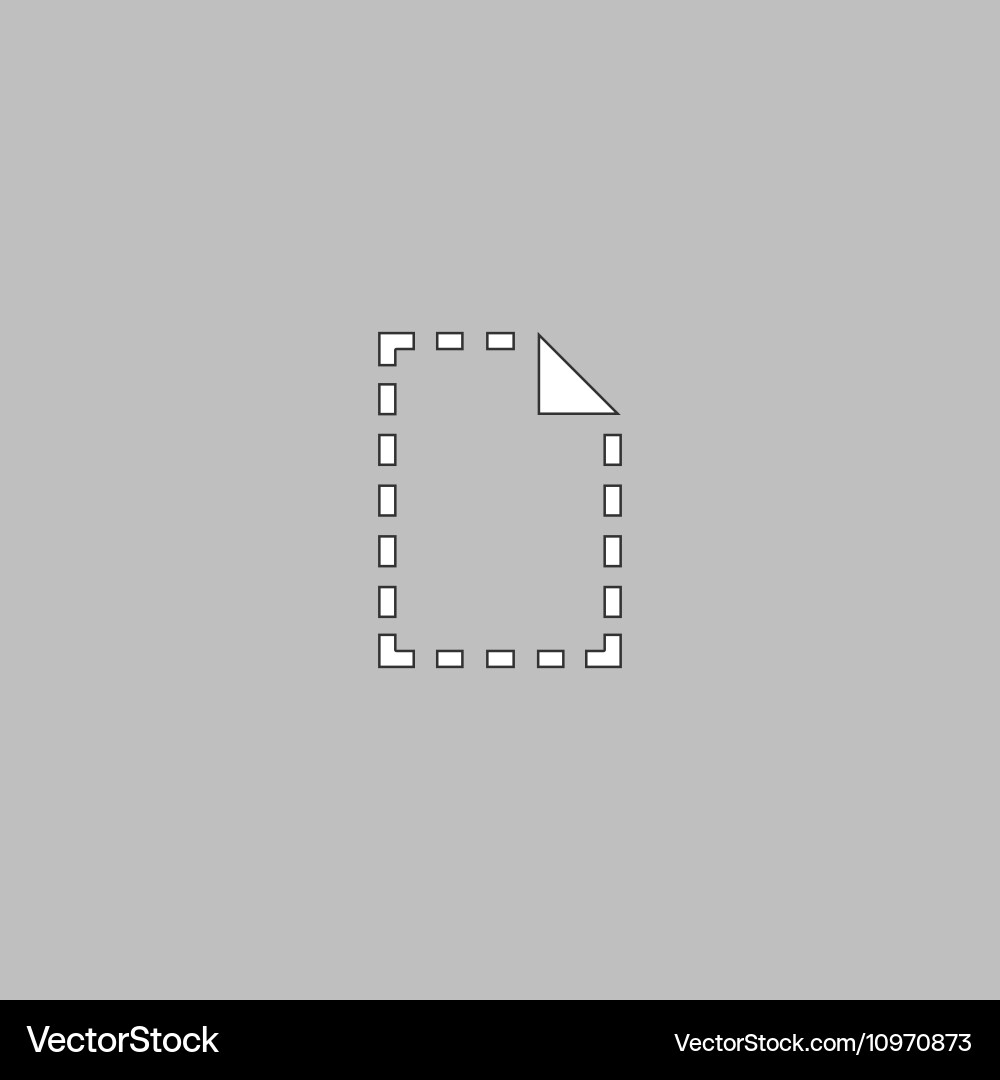 Document computer symbol vector image