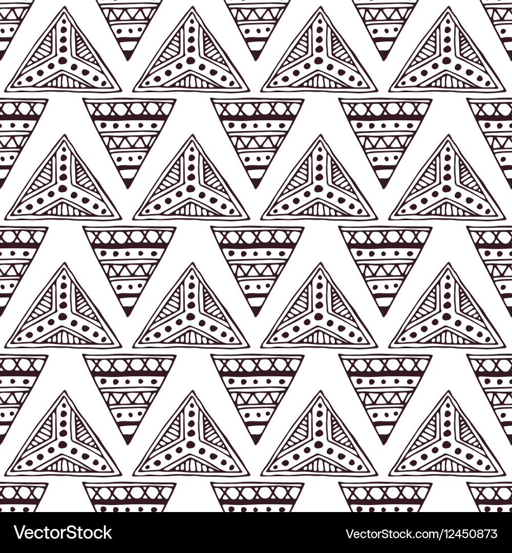 Seamless pattern in the style of boho vector image