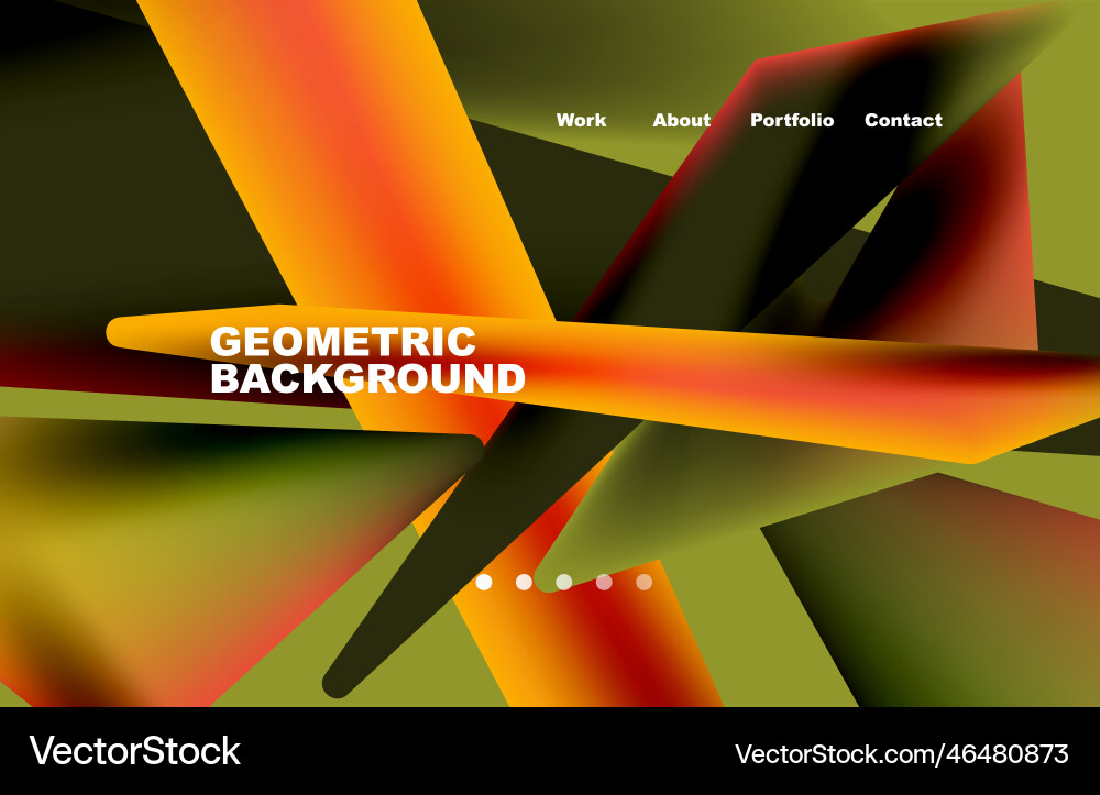 Shards shape composition abstract background web vector image