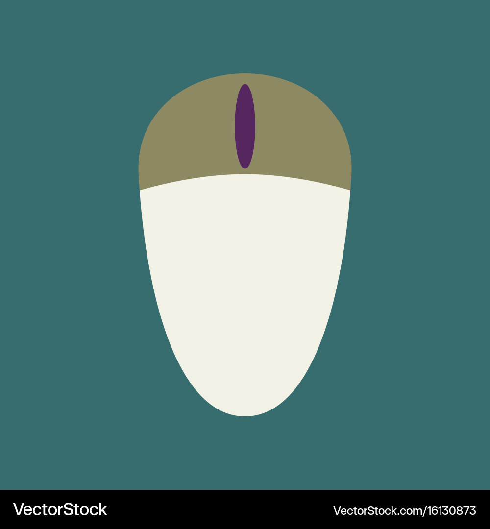 Technology gadget in flat design computer mouse vector image