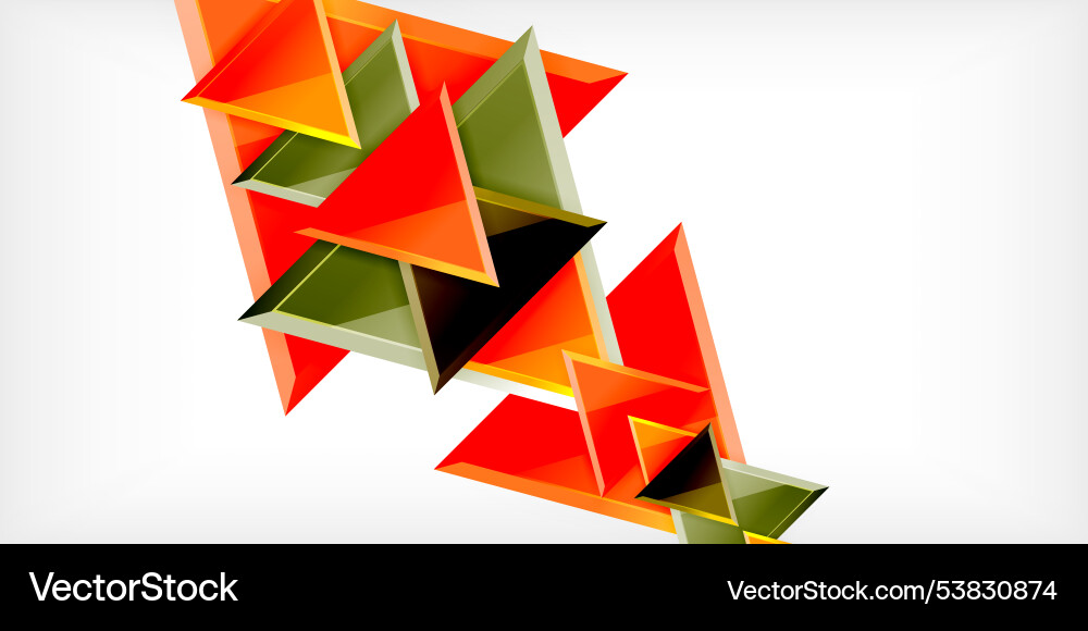 Abstract background - glossy triangles Abstract background - glossy triangles Vector Image