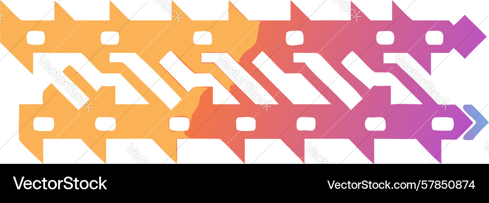 Abstract geometric arrow flow pattern dynamic vector image