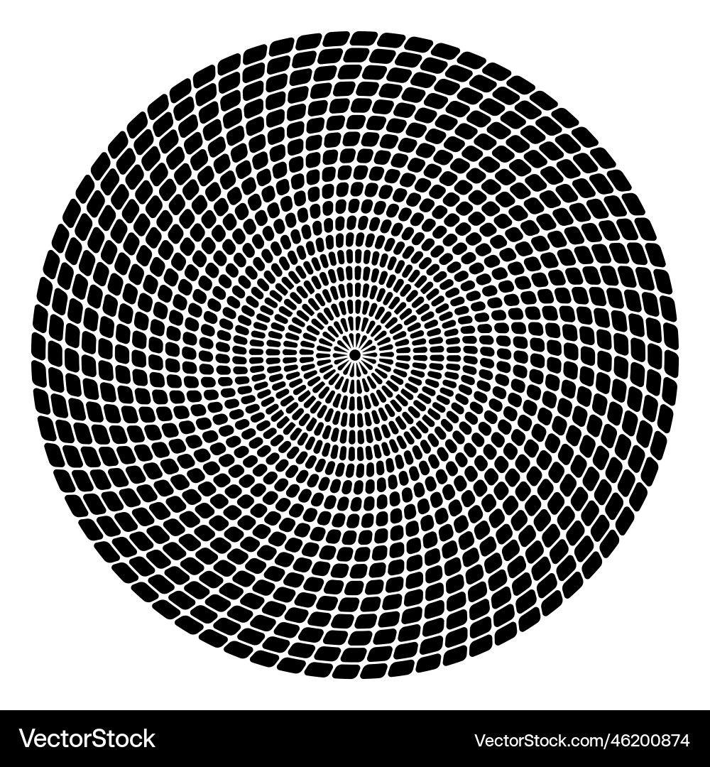 Abstract round pattern vector image