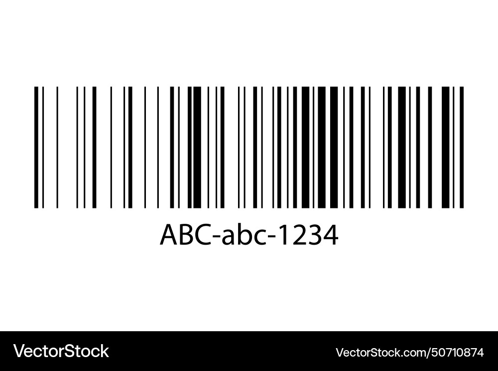 Bar code label template barcode icon visual data Bar code label template barcode icon visual data vector image