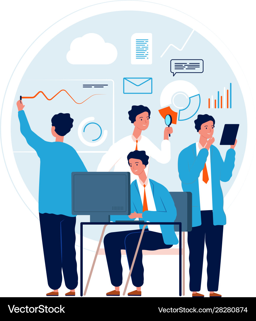 Businessman Multitasking with Multiple Tasks vector image