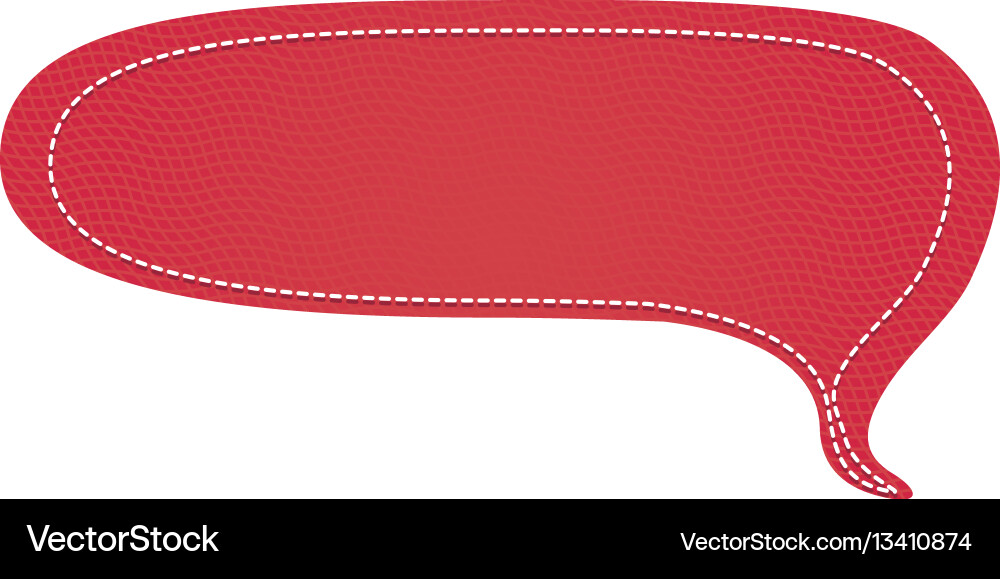 Dotted line with callout for dialogue shape vector image
