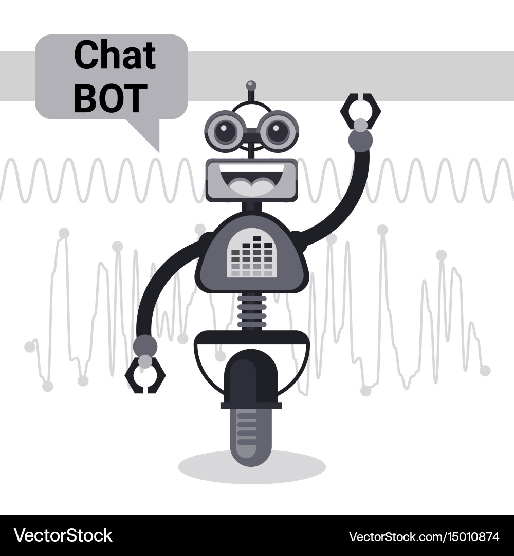 Free chat bot robot virtual assistance element Vector Image