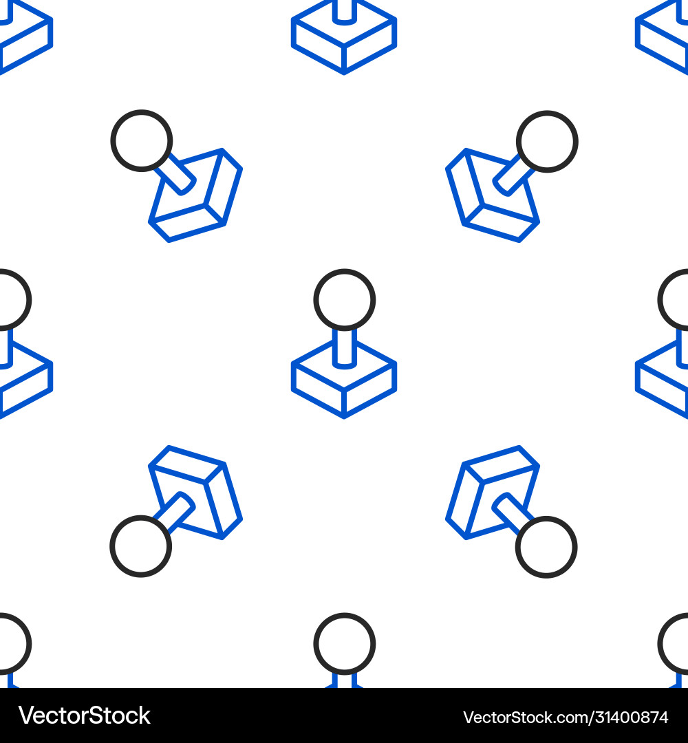 Line joystick for arcade machine icon isolated Line joystick for arcade machine icon isolated vector image