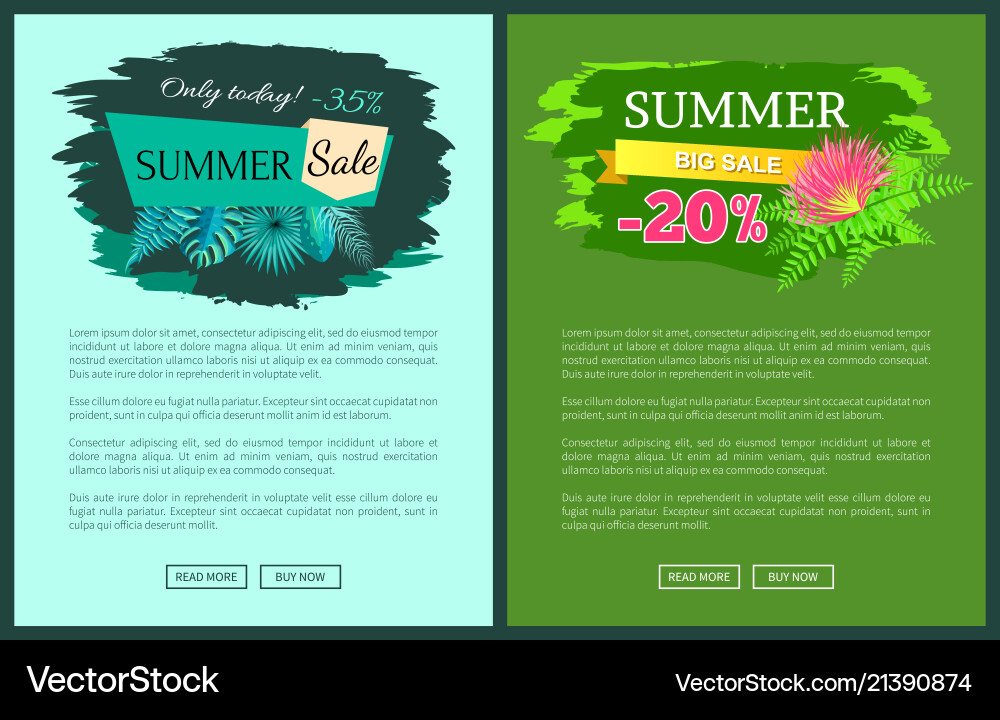 Sommerverkauf mit 35 und 30 Prozent Rabatt Promotion Sommerverkauf mit 35 und 30 Prozent Rabatt Promotion vektorbild