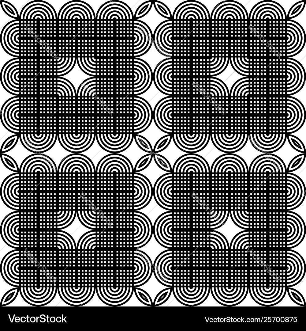 Design seamless monochrome square pattern Design seamless monochrome square pattern vector image