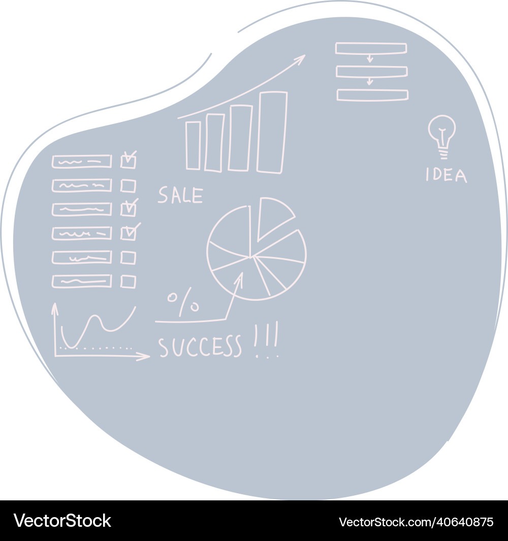 Diagrams and charts formulas solution Diagrams and charts formulas solution vector image