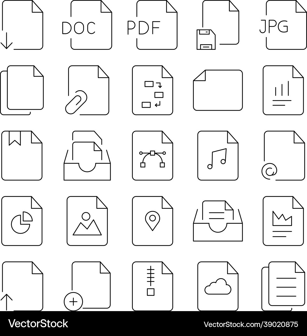 Files isolated icon which can easily modify Vector Image
