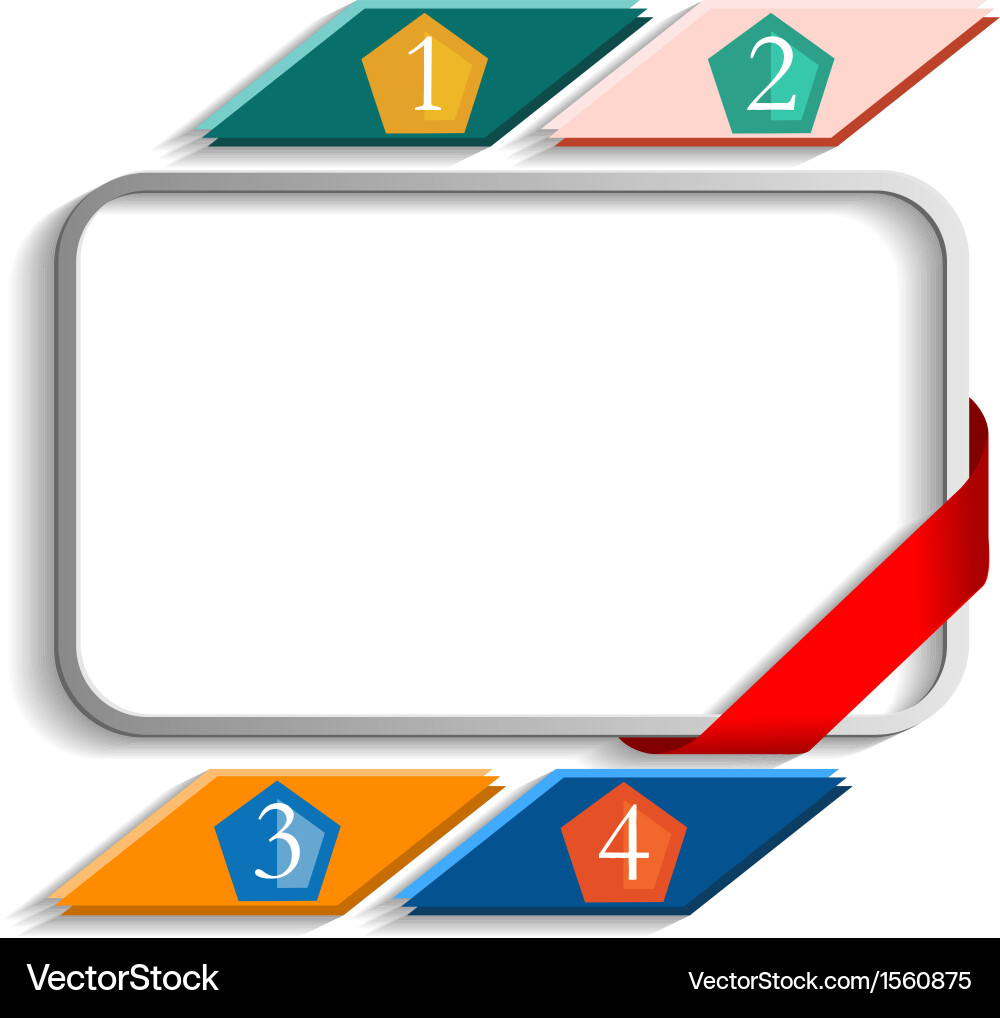 Frame with numbers Vector Image