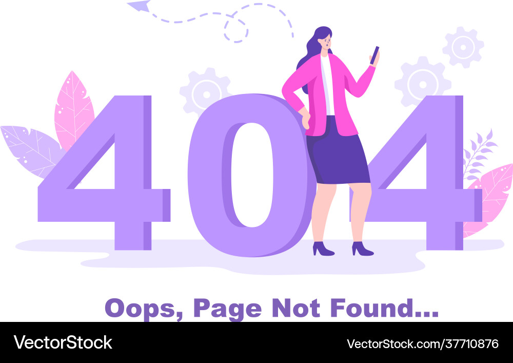 404 error and page not found lost connect 404 error and page not found lost connect Vector Image