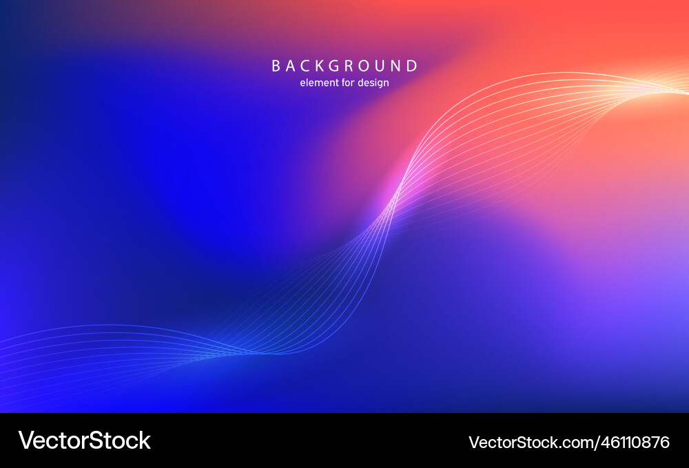 Abstract background wave element for design Vector Image