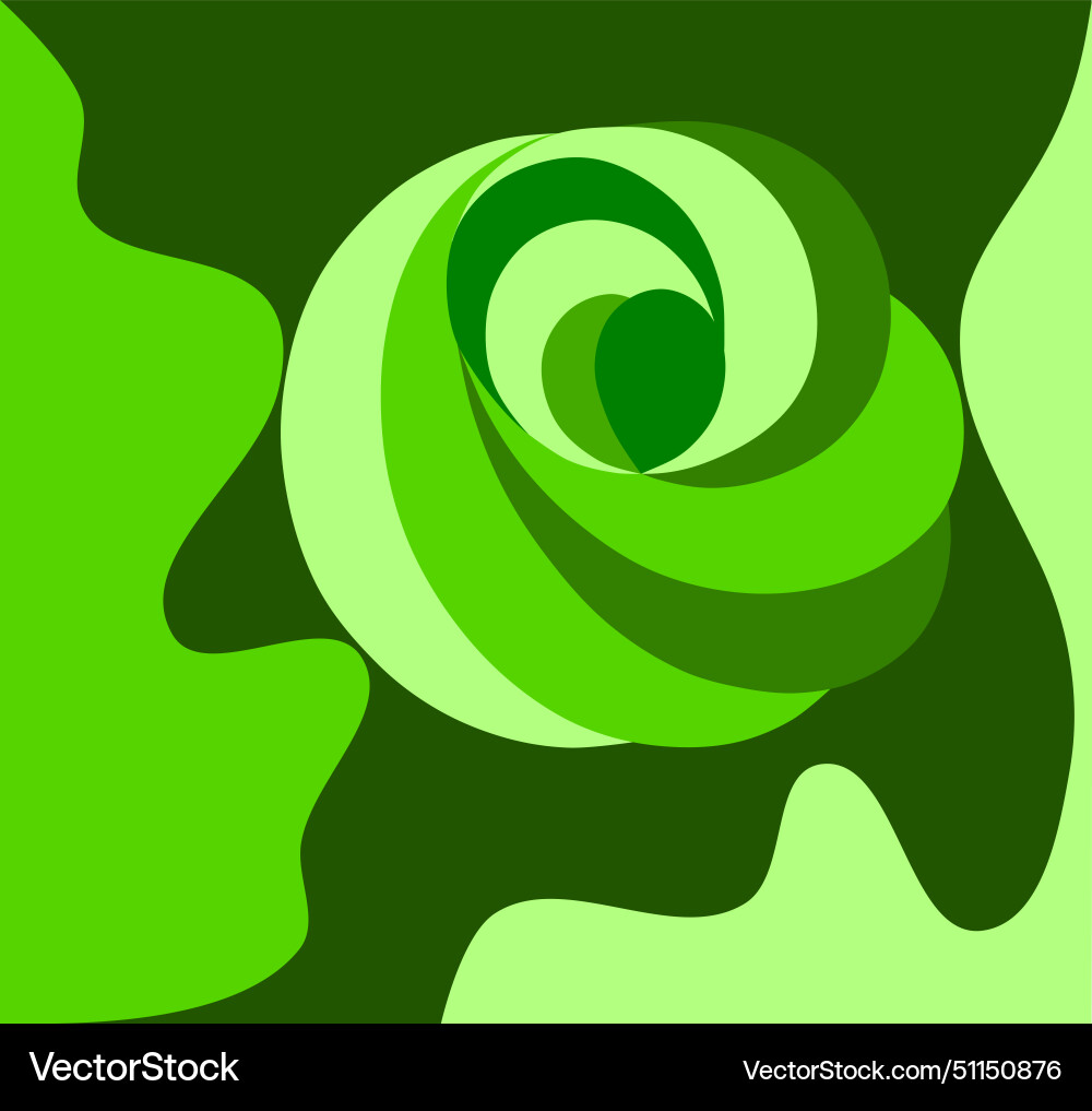 Abstract composition of rounded figures and smooth Vector Image