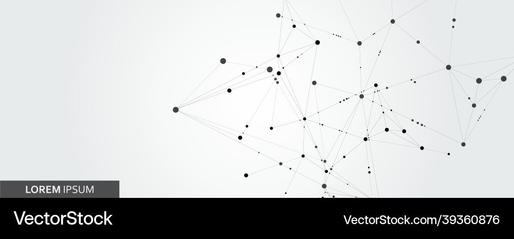 Abstract connection structure on banner template Abstract connection structure on banner template vector image