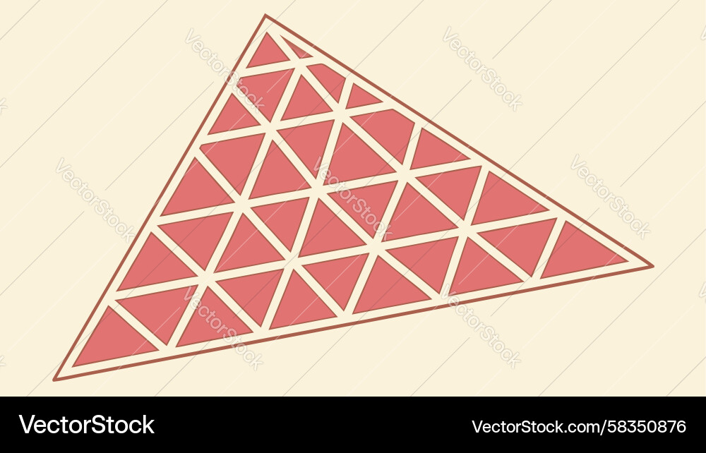 Geometric Triangle Grid Pattern Vector Image
