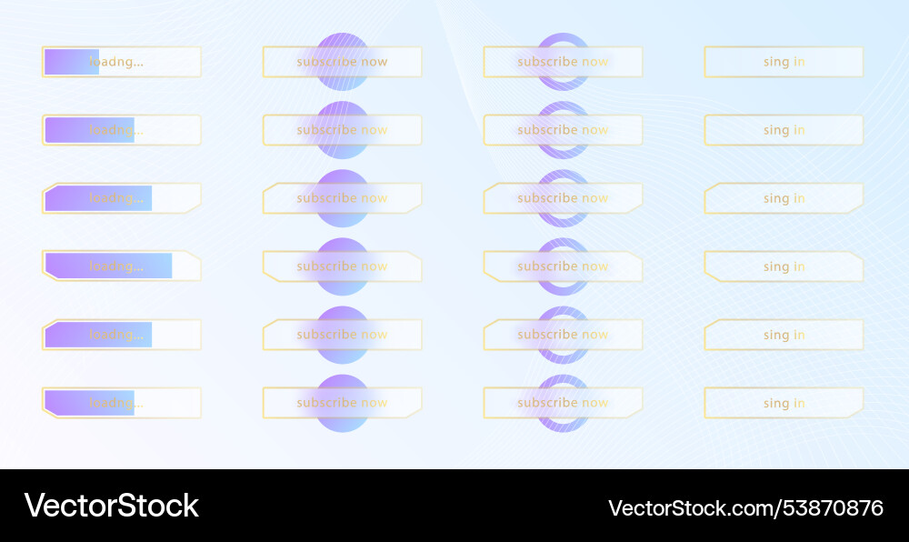 Glass morphism effect set of transparent frosted Glass morphism effect set of transparent frosted Vector Image