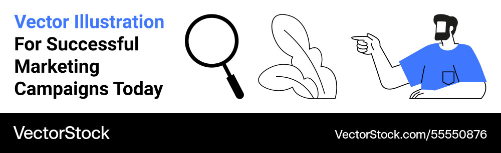 Man gesturing with magnifying glass and abstract Man gesturing with magnifying glass and abstract vector image