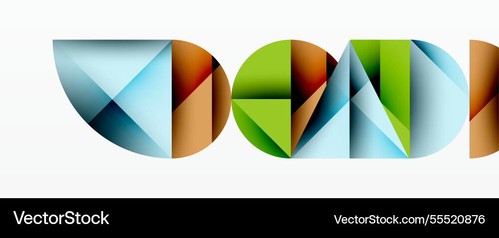 Minimal geometric abstract background circle Vector Image
