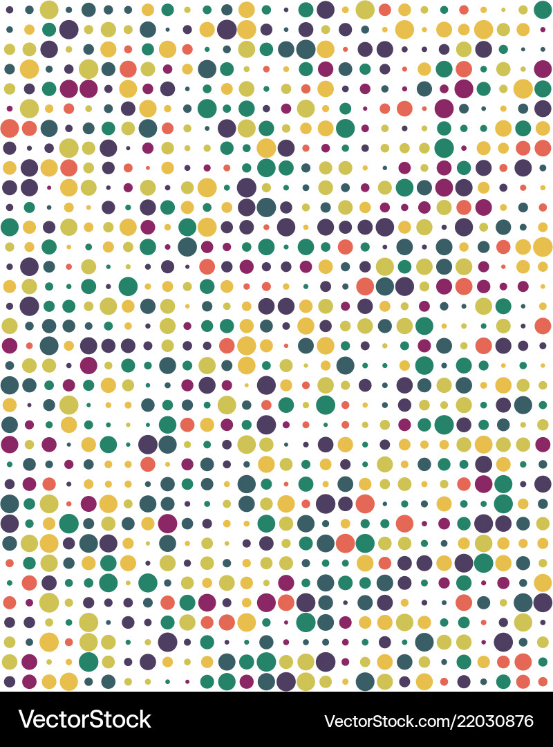 Pattern with colorful dots Pattern with colorful dots Vector Image