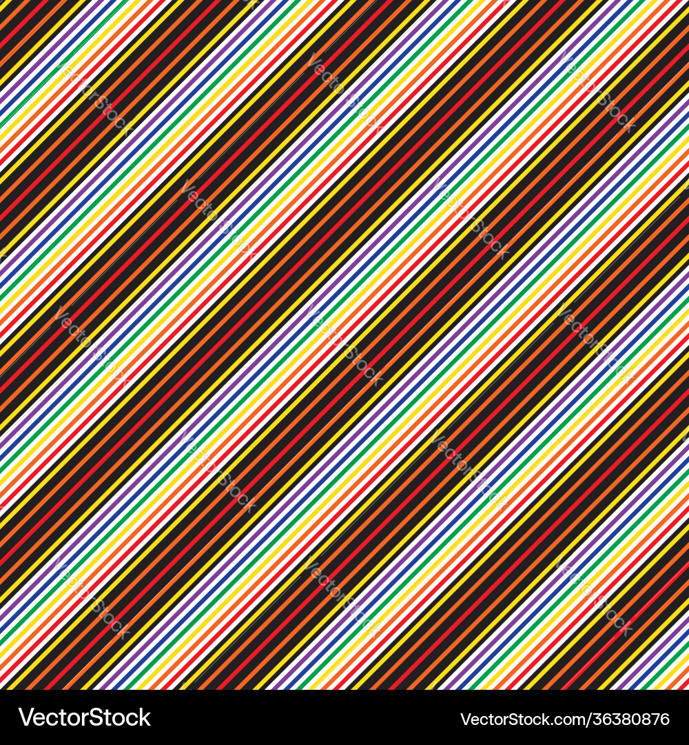 Rainbow stripe seamless pattern background Vector Image