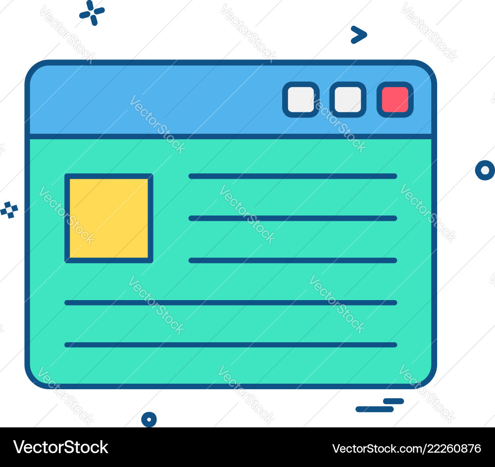 Web layout icon design Web layout icon design Vector Image