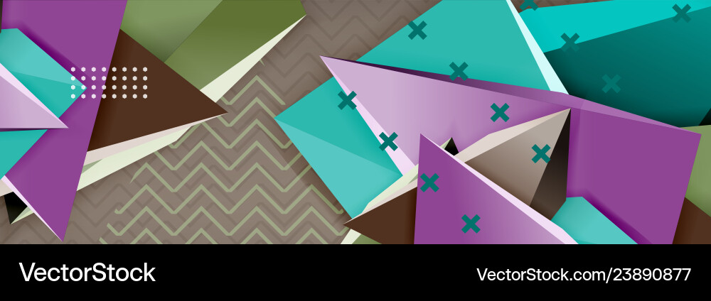 3d triangular shapes abstract background 3d triangular shapes abstract background vector image