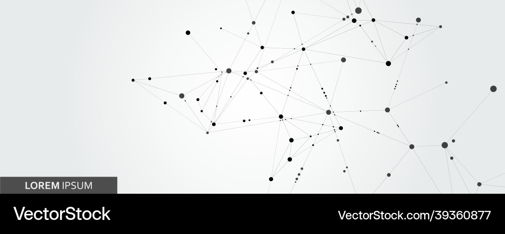 Abstract connection structure on banner template Abstract connection structure on banner template vector image