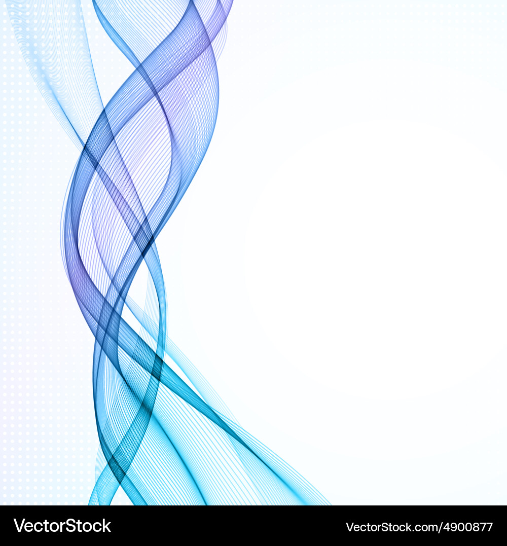 Abstract empty background with smoke wave Vector Image
