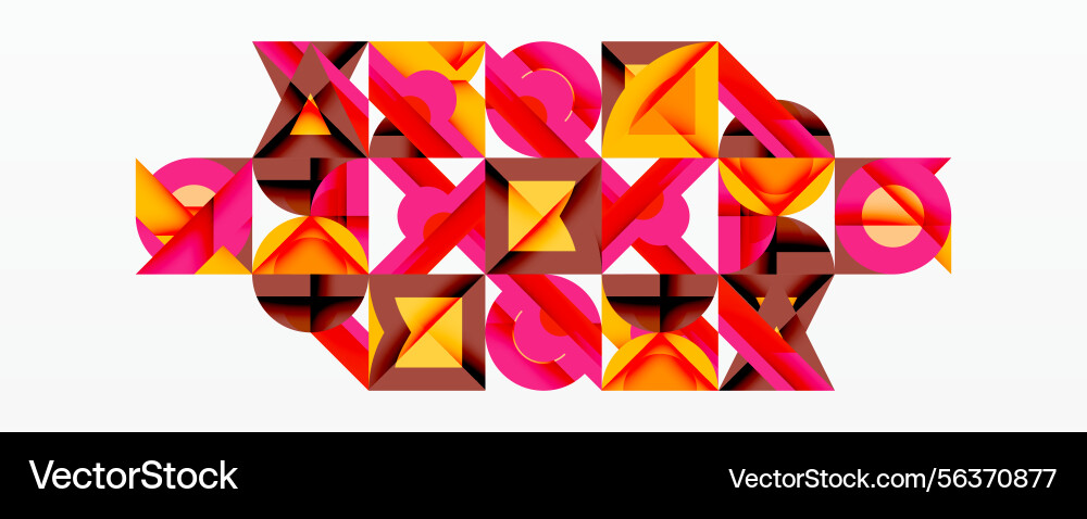 Abstract geometric pattern bold colors create Abstract geometric pattern bold colors create vector image