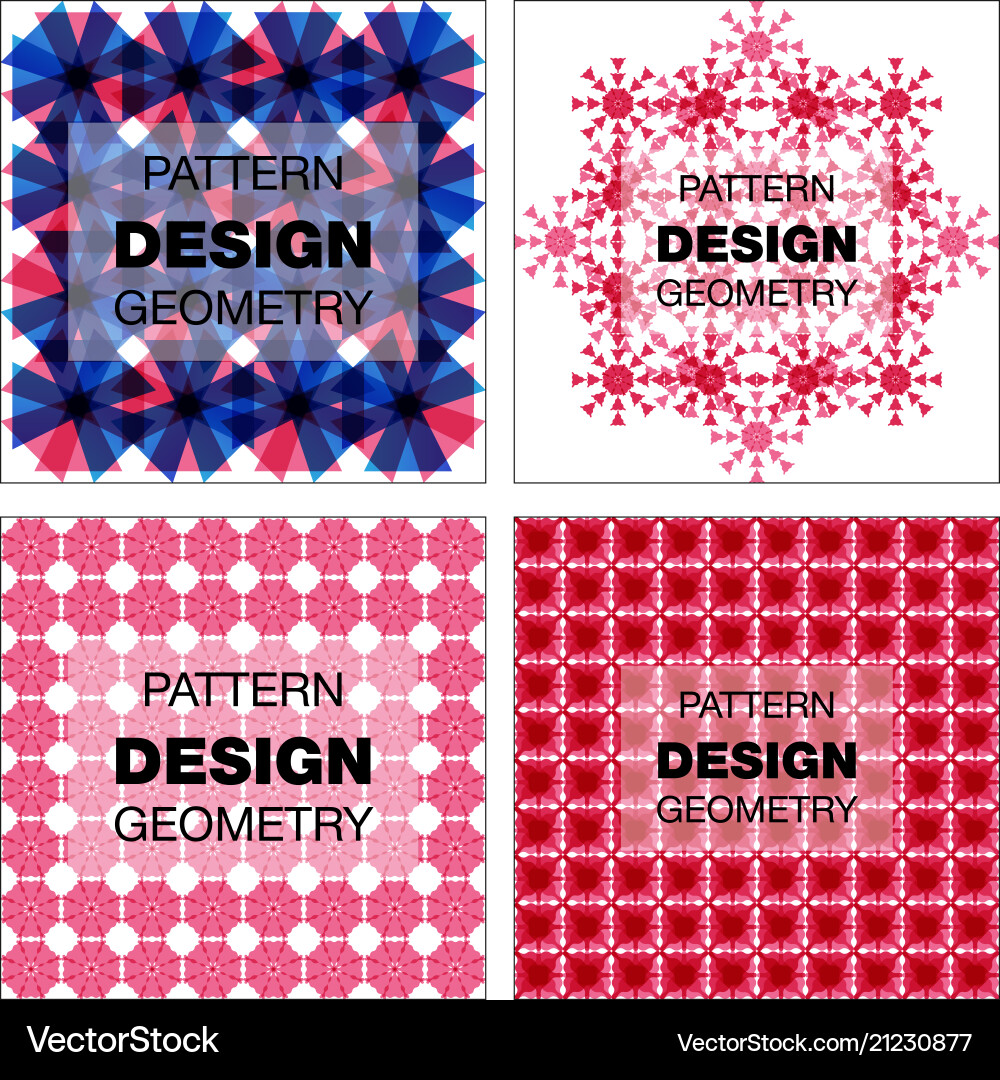 Abstract geometric pattern with lines rhombuses vector image