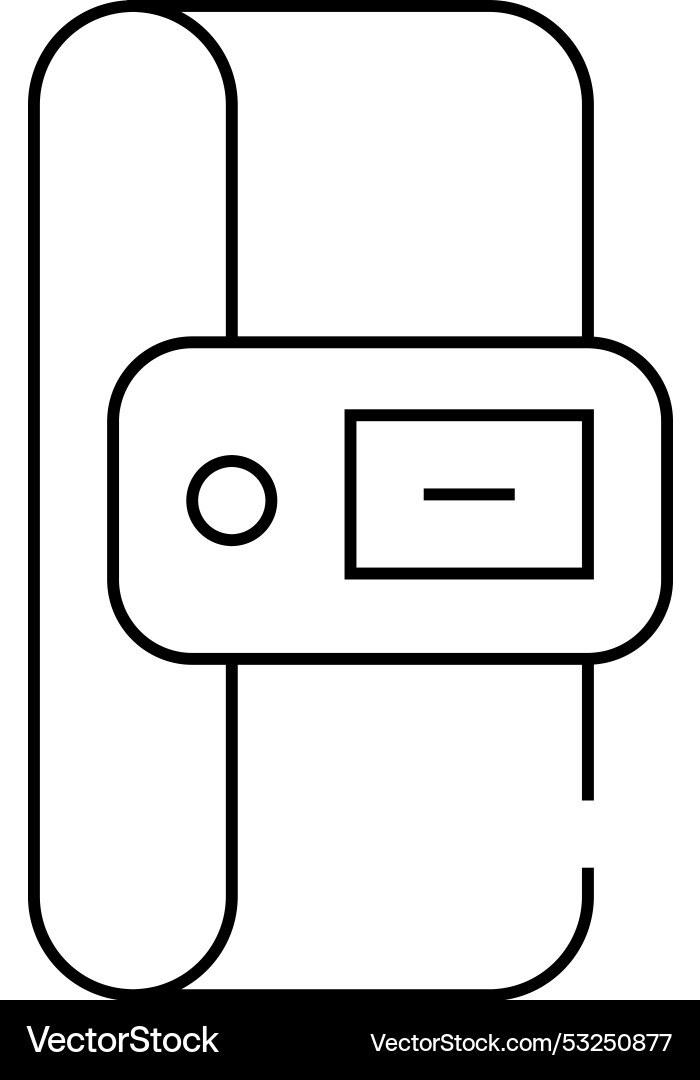 Constant temperature control sensor line icon Constant temperature control sensor line icon vector image