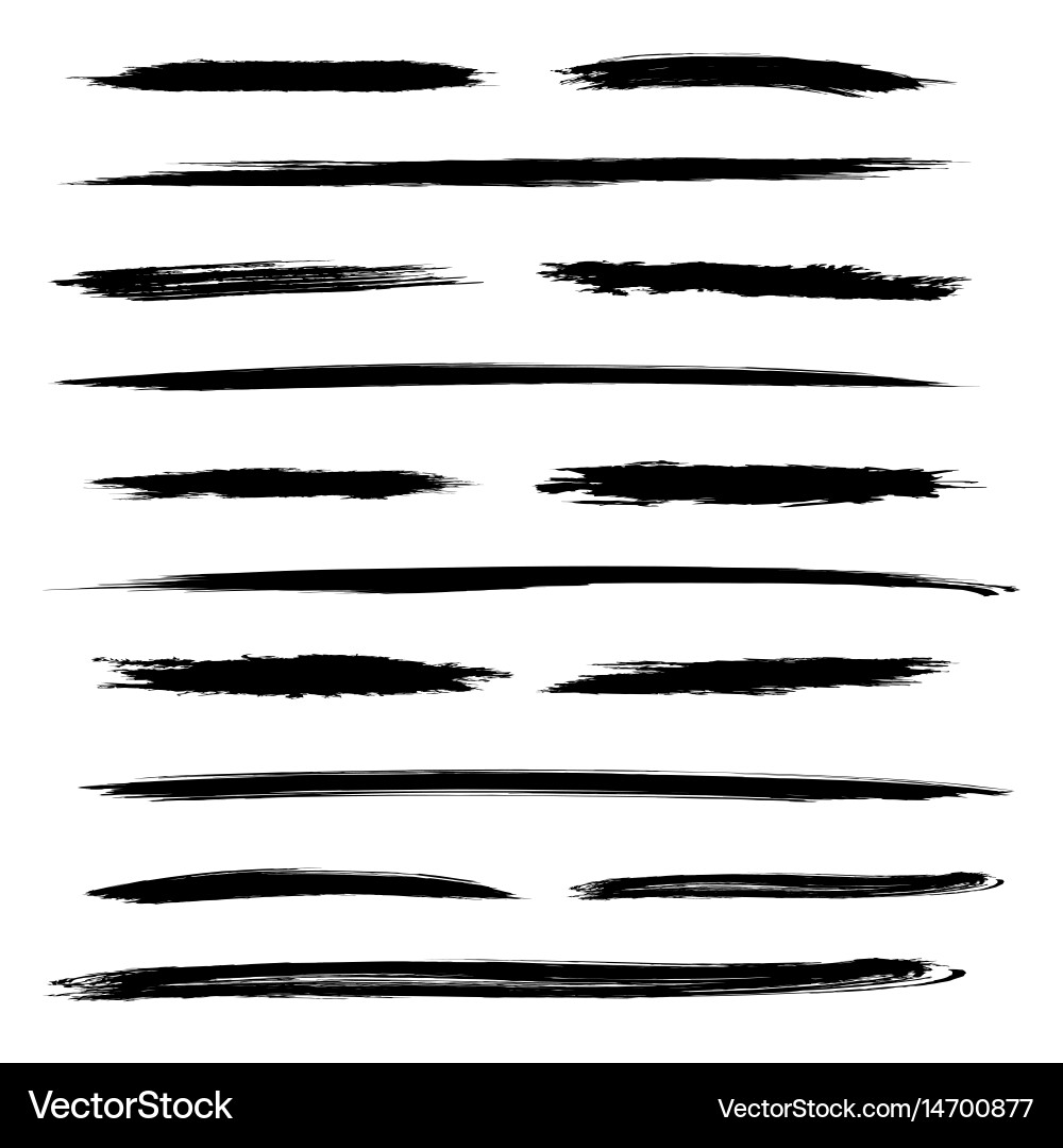 Dark Ink Splatters & Blobs vector image