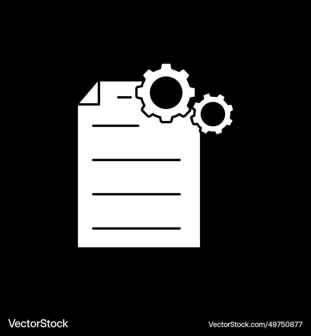 Document file icon logo image vector image