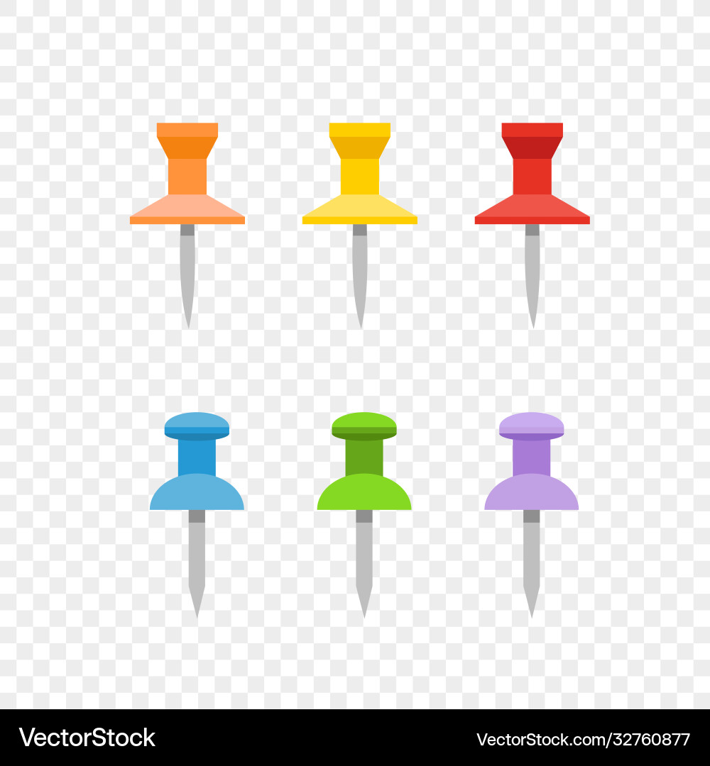 Navigation pins and flags isolated on transparent Navigation pins and flags isolated on transparent vector image