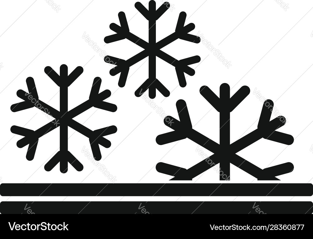 Winter feature icon simple style Winter feature icon simple style Vector Image