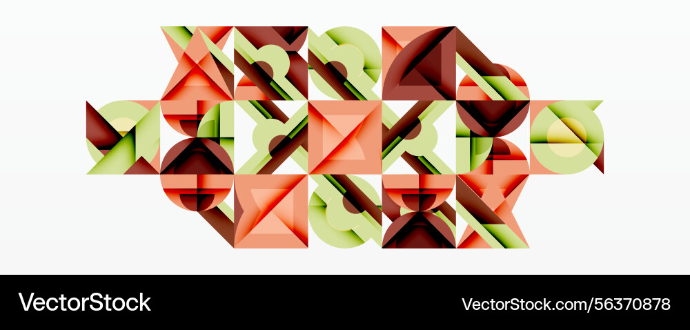 Abstract geometric composition overlapping Abstract geometric composition overlapping vector image