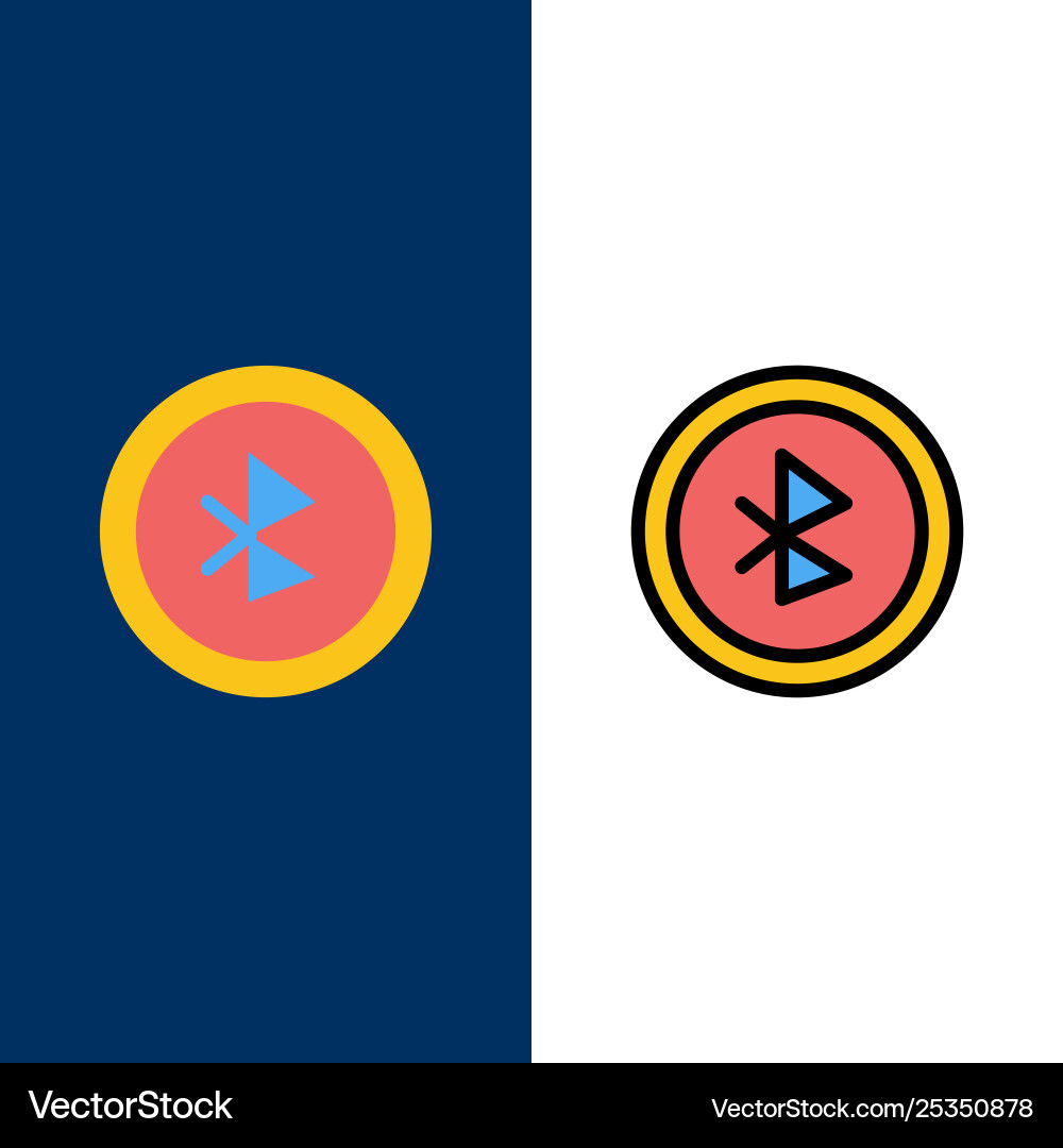 Bluetooth ui Benutzeroberfläche Icons flach und Linie Bluetooth ui Benutzeroberfläche Icons flach und Linie vektorbild