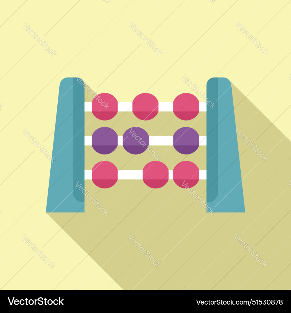 Calculating using an abacus tool Vector Image