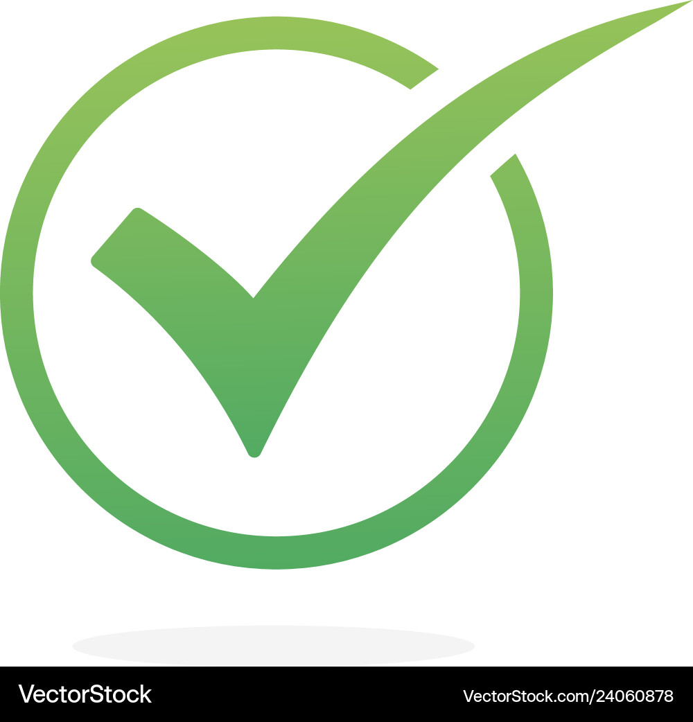 Check Mark Icon - Confirmation Royalty Free Vector Image