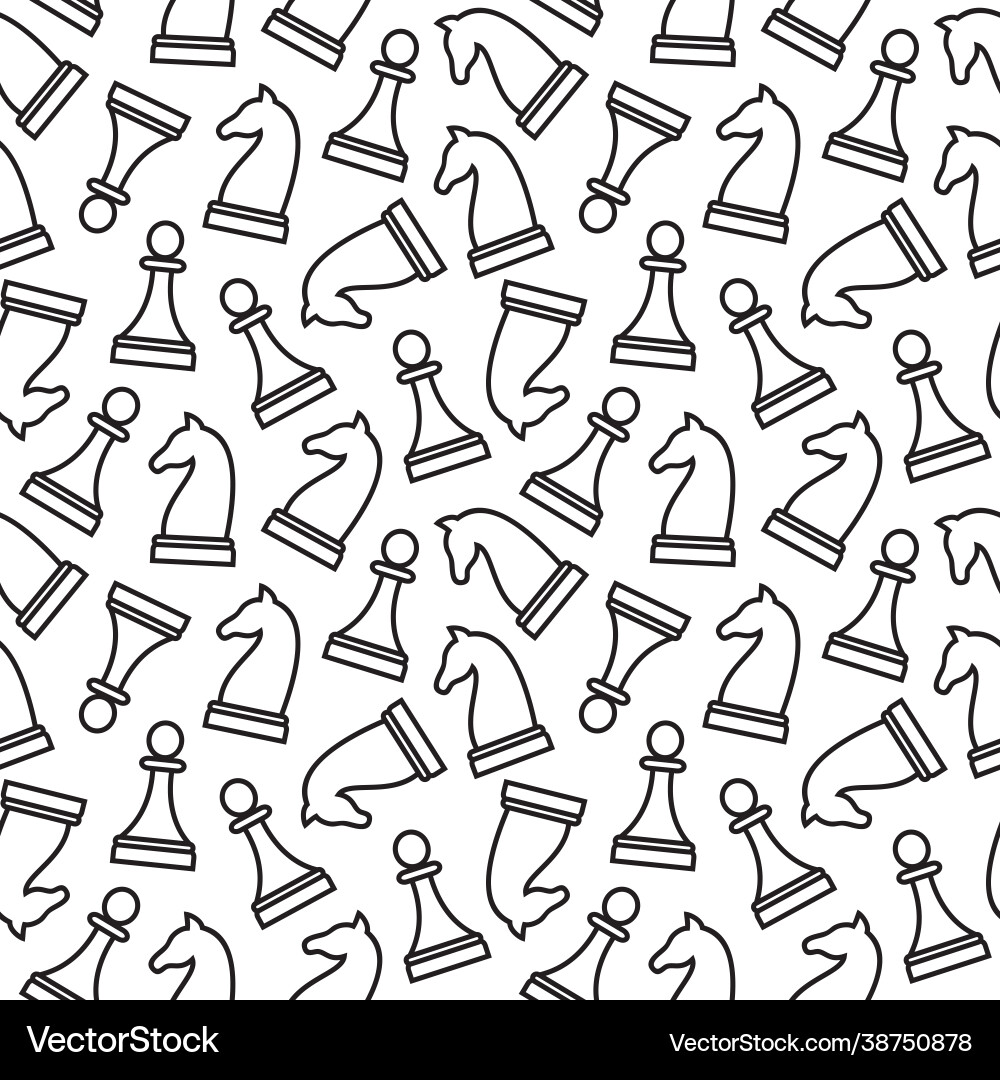 Chess Pattern Seamless Background vector image