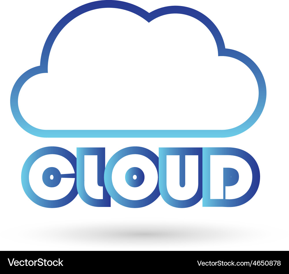 Cloud3 resize Vector Image