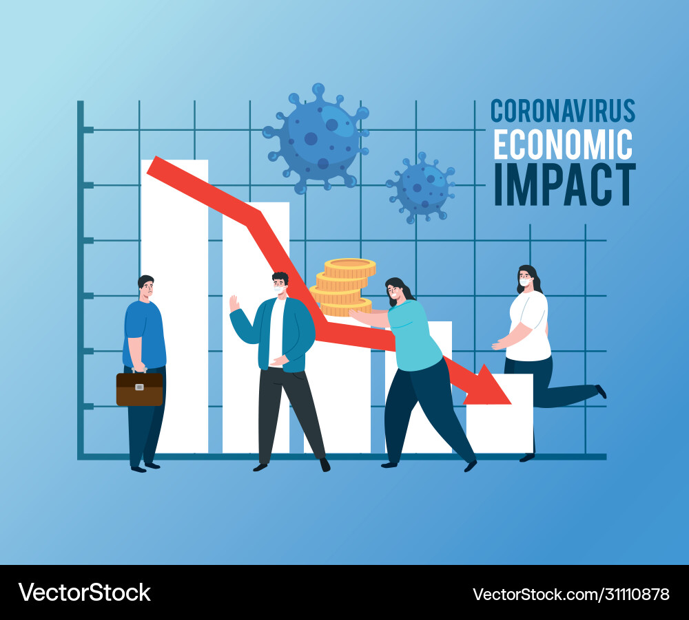 COVID-19 Economic Impact – Royalty-Free Vector | VectorStock
