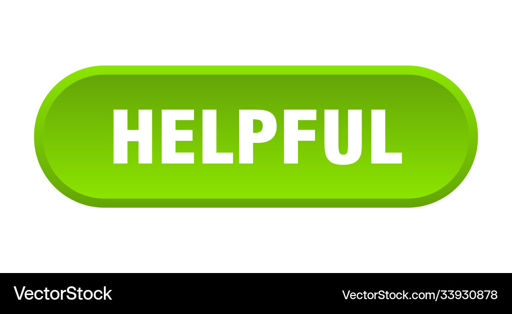Helpful button rounded sign on white background Vector Image