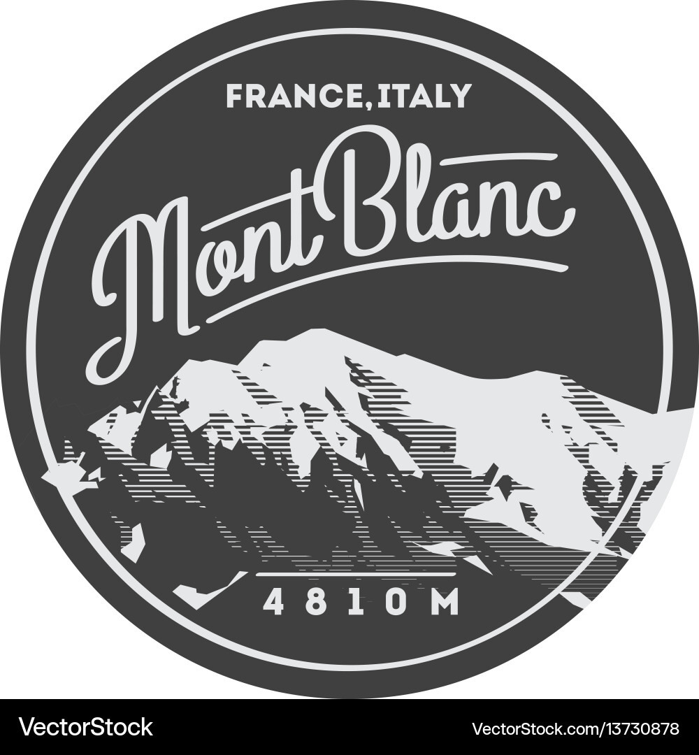 Montblanc in alps france italy outdoor Abenteuer Montblanc in alps france italy outdoor Abenteuer vektorbild