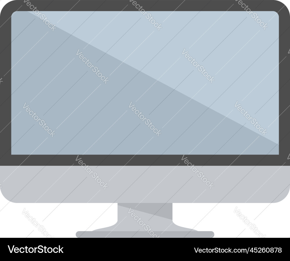 Responsive monitor icon flat computer Responsive monitor icon flat computer vector image