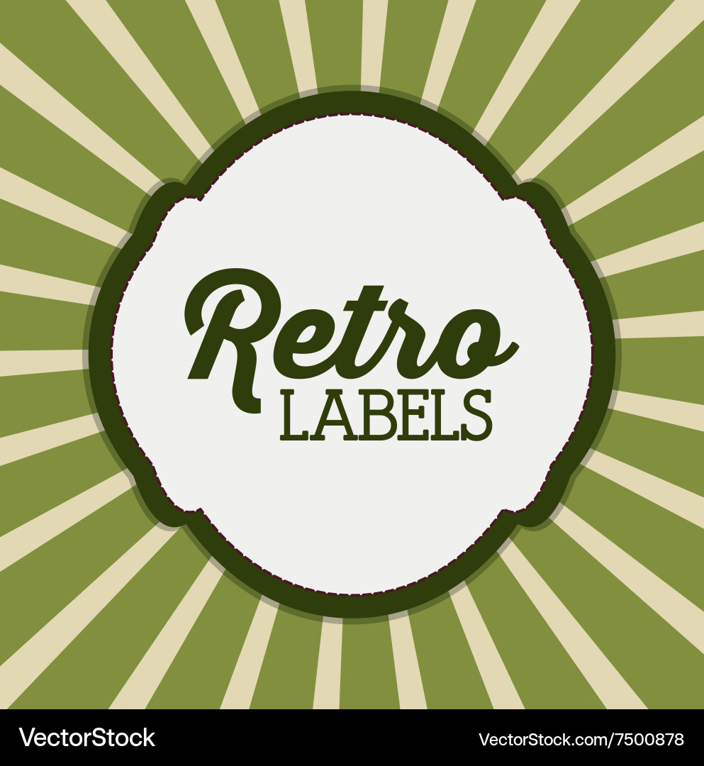 Retro label design Vector Image