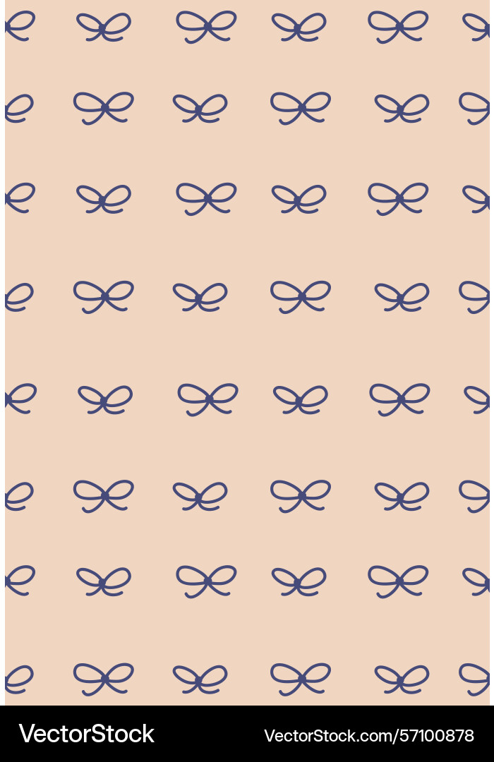 Seamless bow pattern background Seamless bow pattern background vector image